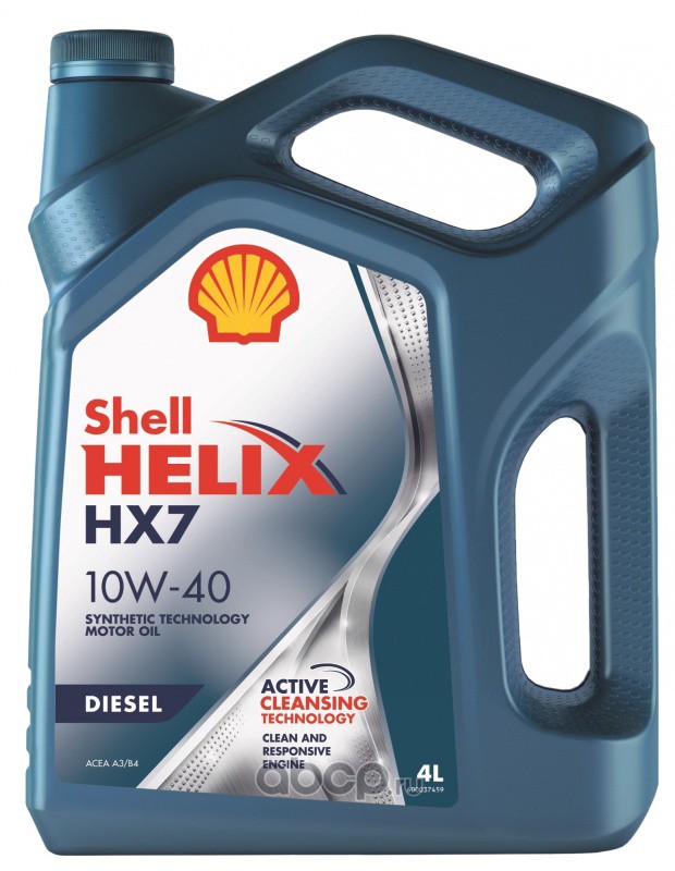 Shell 550046373 Масло моторное полусинтетика 10W-40 4 л.