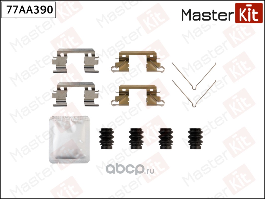 77AA390 MasterKit Ремкомплект крепления тормозных колодок купить запчасти в Банзай  Авто