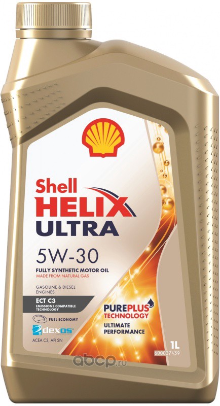 Shell 550046369 Масло моторное Helix Ultra ECT C3 5W-30 синтетическое 1 л