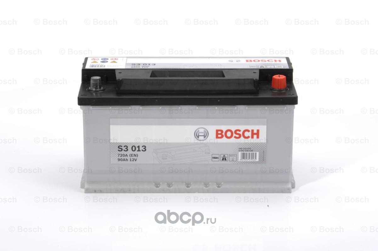 Bosch 0092S30130 Аккумулятор 90 А/ч 720 А 12V Обратная полярн. стандартные клеммы