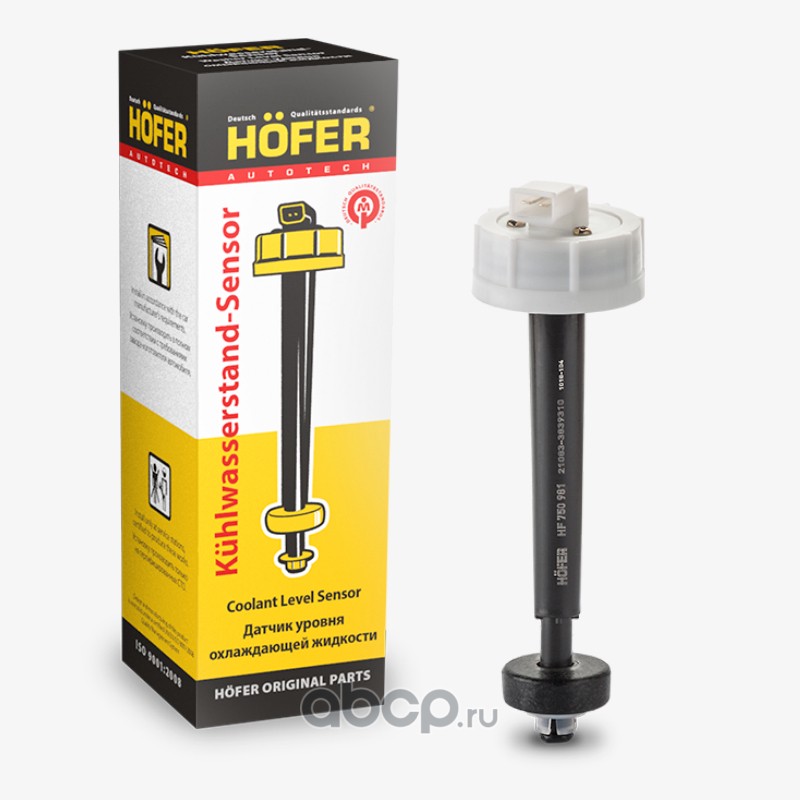 HOFER HF750981 Датчик уровня охлаждающей жидкости ВАЗ 2108, 2115 12см (средний)