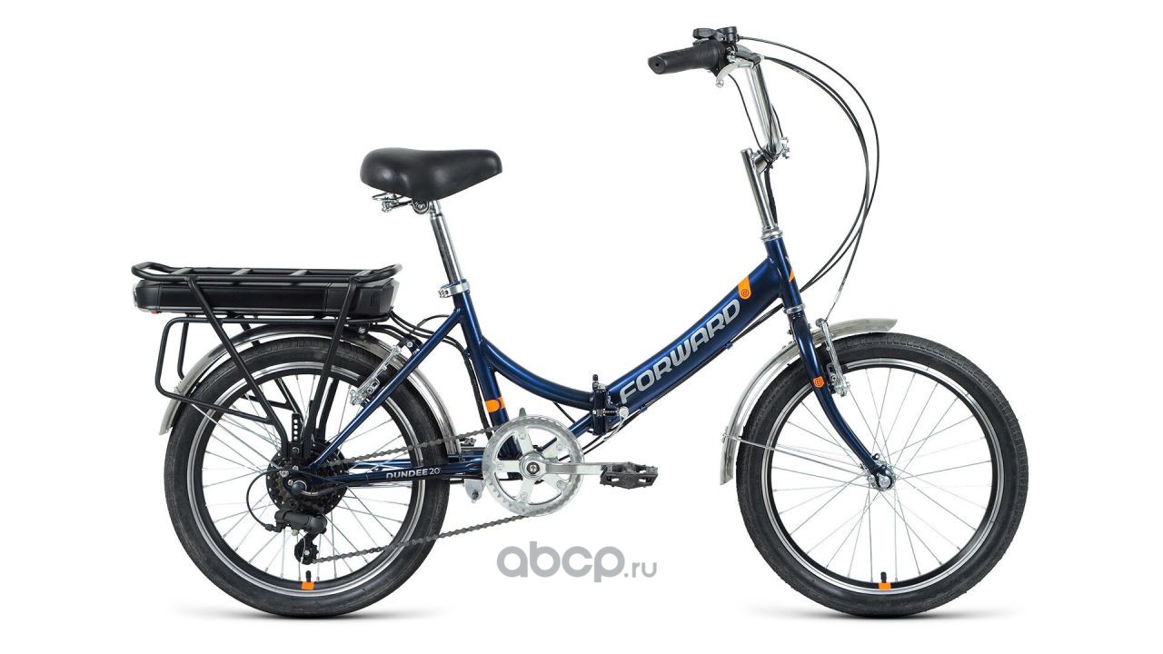 Forward 1BKW1E101001 Электровелосипед складной 20&quot; FORWARD DUNDEE 20 250w (6 ск., 8,8 Ah, рама сталь 14&quot;) темно-синий