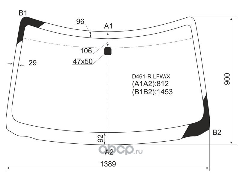 Размер лобового стекла ix35