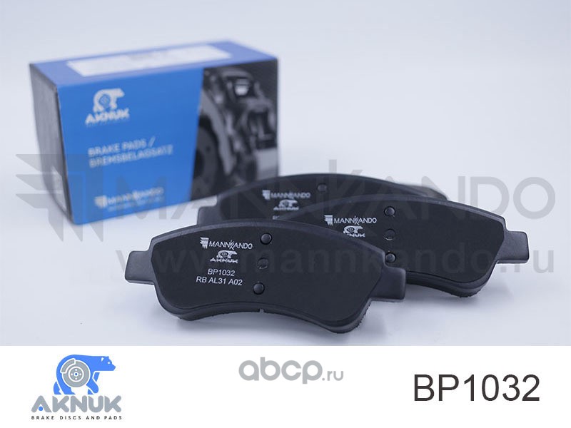 AKNUK BP1032 Колодки тормозные дисковые передние 307 (3A/C) 1.4 AKNUK