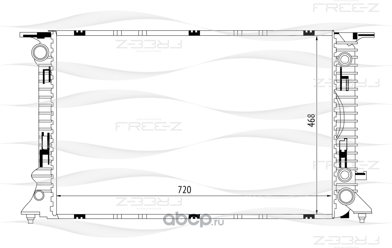 FREE-Z KK0107 Радиатор охлаждения