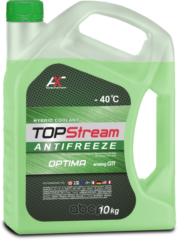 TOPStream ATSOG00010 Антифриз TOPStream OPTIMA (зеленый) G11 10 л