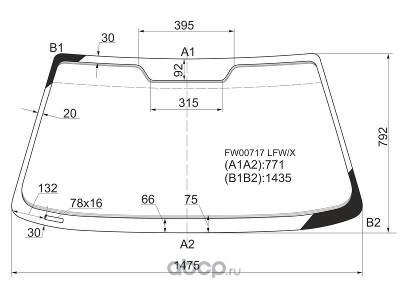 Размер лобового стекла авенсис