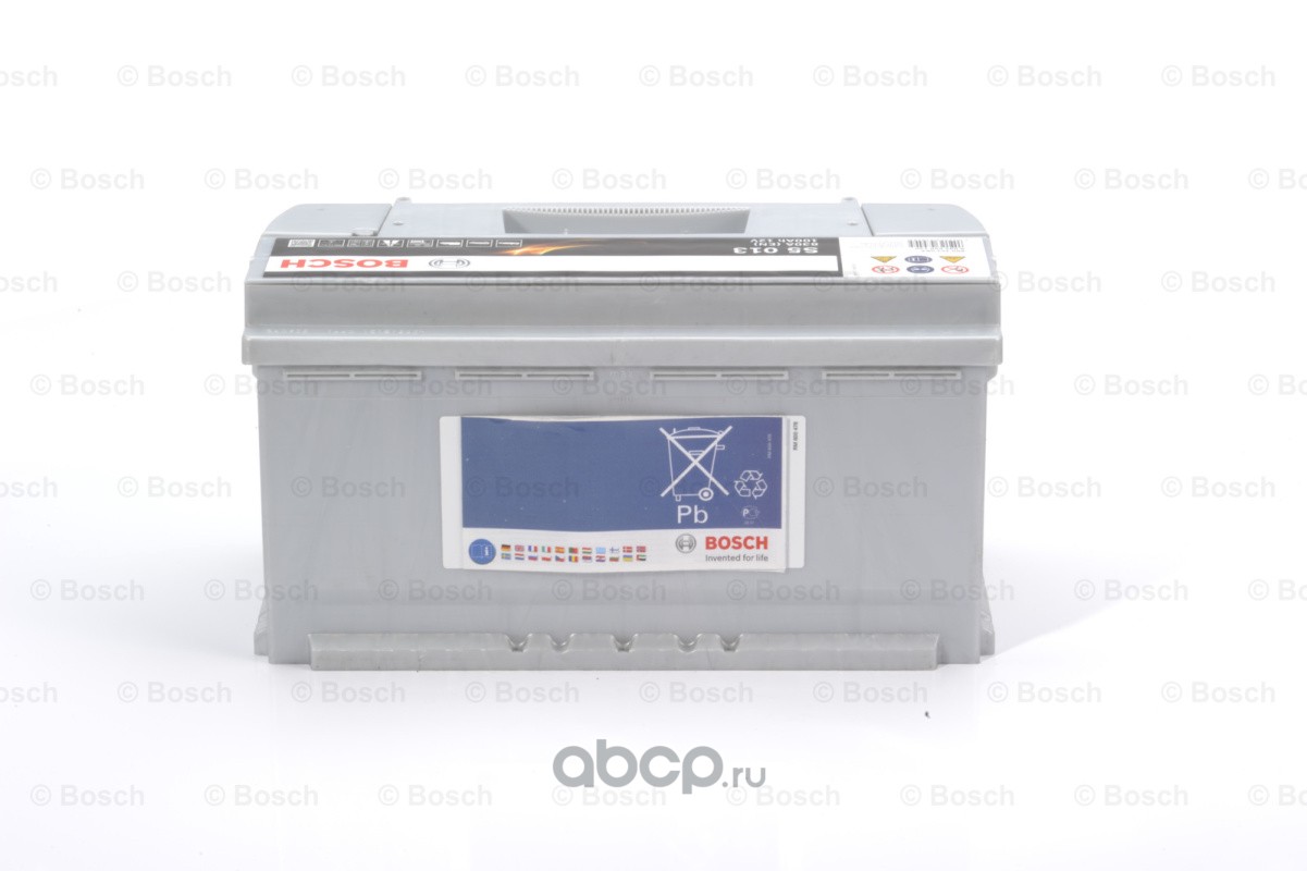 Bosch 0092S50130 Аккумулятор Silver Plus 100 А/ч обратная R+ 353x175x190 EN830 А
