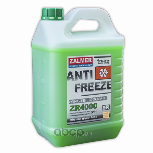 ZALMER ZR40G005 Antifreeze ZR4000  LLC G11 (зеленый)  5л