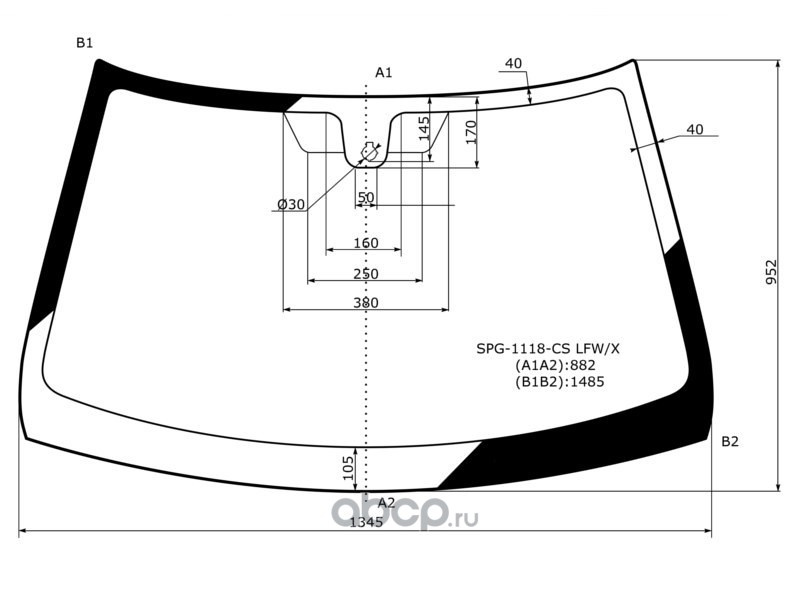 Лобовое стекло xray