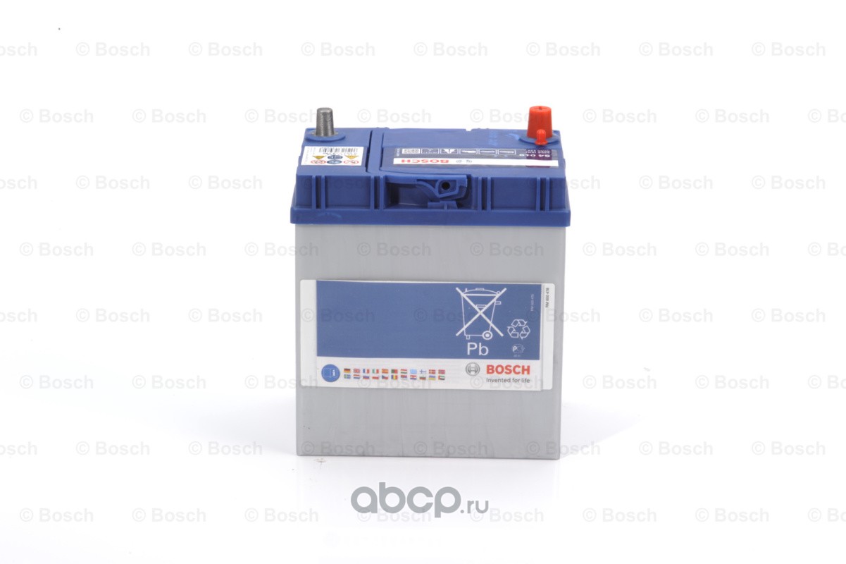 Bosch 0092S40190 Аккумулятор Silver JIS 40 А/ч прямая L+ 187x127x227 EN330 А