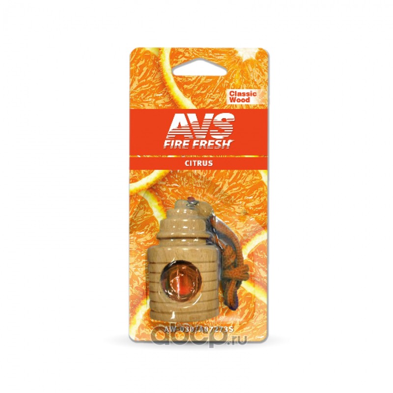 AVS A07273S Ароматизатор AVS AW-030 Classic Wood (аром. Цитрус/Citrus) (жидкостный)