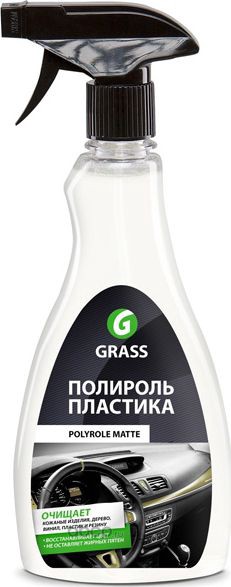 GraSS 110395 Полироль-очиститель пластика матовый Grass Polyrole Matte ваниль, 600мл триггер.