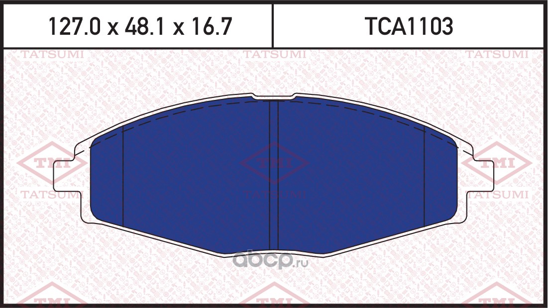 TATSUMI TCA1103 Колодки тормозные дисковые передние