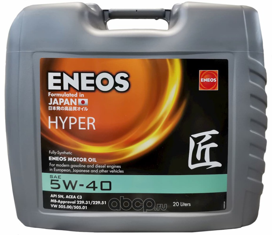 ENEOS EU0031201N Масло моторное синтетика 5W-40 20 л.