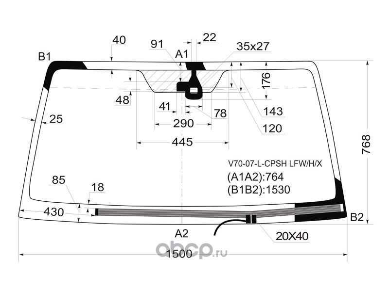 Стекло лобовое с обогревом щеток дд mitsubishi pajero 3 5d 06