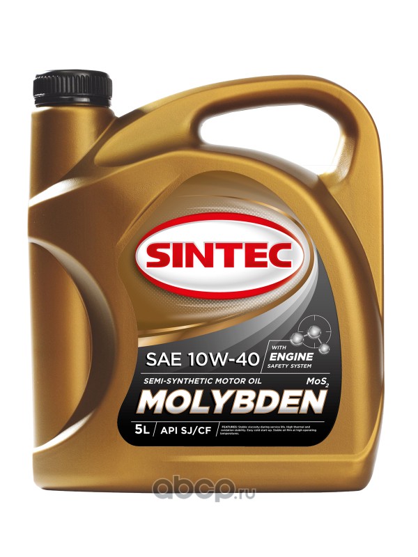 SINTEC 801937 Масло моторное полусинтетика 10W-40 5 л.