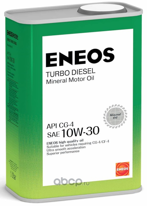 ENEOS OIL1422 Масло моторное ENEOS CG-4 TURBO 10W-30 Минеральное 10W-30 0.94 л.