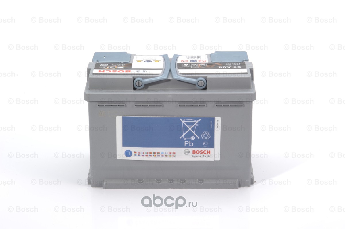 Bosch 0092S5A080 Аккумулятор Start-stop AGM 70 А/ч обратная R+ 278x175x190 EN760 А