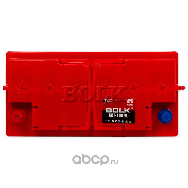 BOLK AB1001 Аккумулятор 100 А/ч прямая L+ 353x175x190 EN700 А