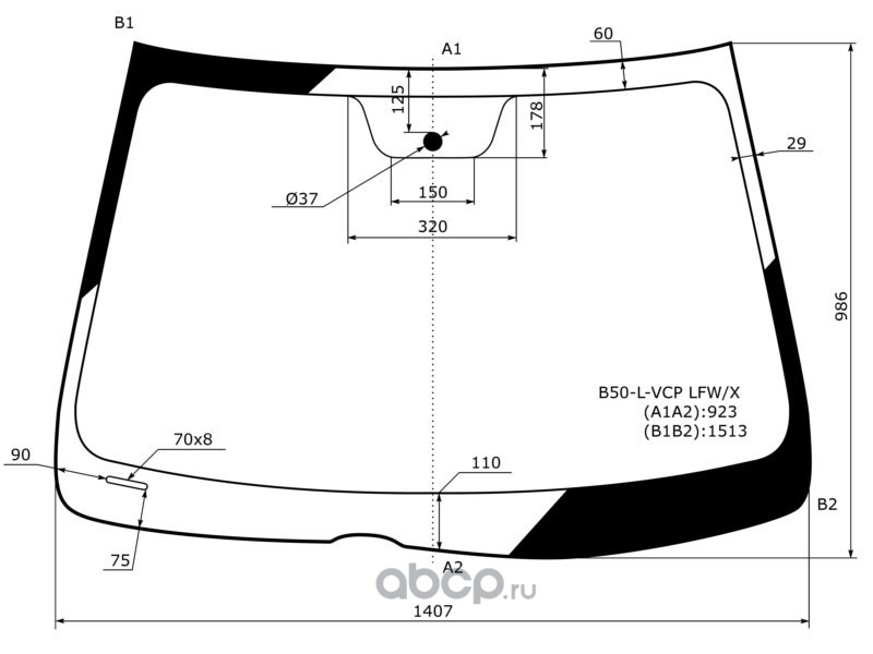 Размер лобового стекла ix35