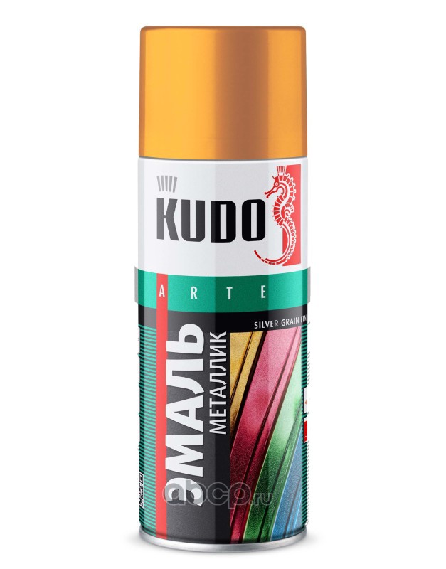 Kudo KU1060 Эмаль универсальная металлик KUDO SILVER GRAIN FINISH Вечное золото