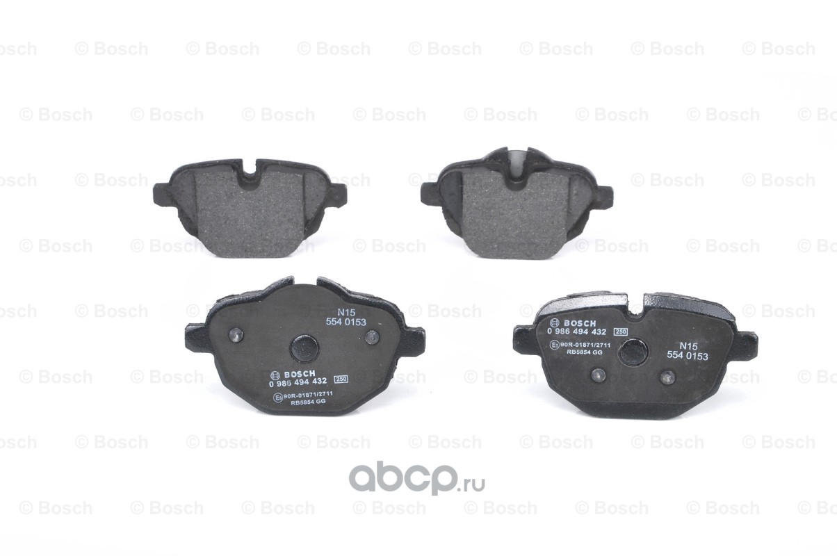 Bosch 0986494432 Комплект тормозных колодок, дисковый тормоз