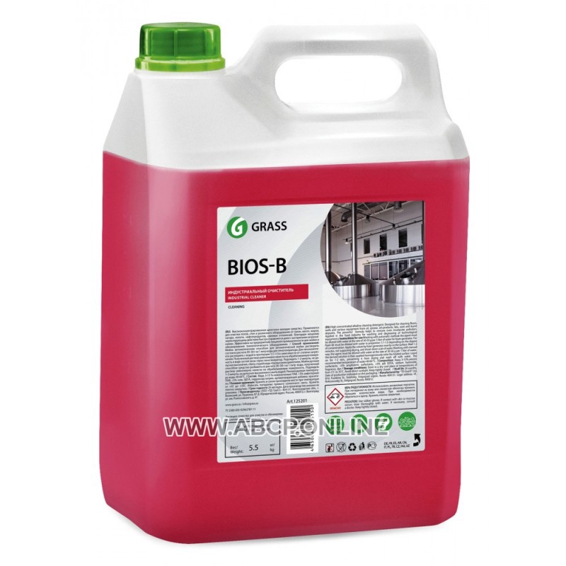 GraSS 125201 Чистящее средство для очистки и обезжиривания различных поверхностей Bios B , канистра 5,5 кг