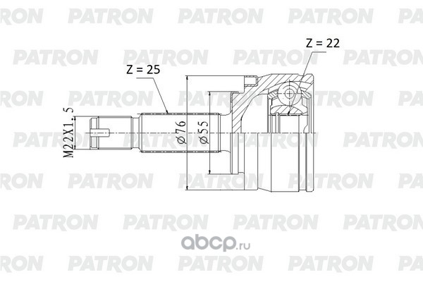 PATRON PCV2178 ШРУС