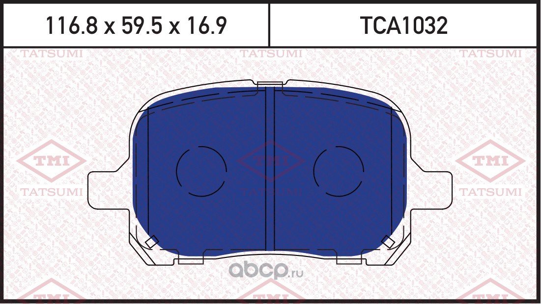 TATSUMI TCA1032 Колодки тормозные дисковые передние