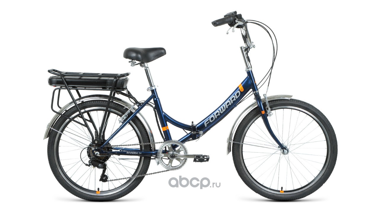 Электровелосипед складной 24 FORWARD RIVIERA 24 250w (6 ск., 8,8 Ah, рама сталь 16) черный 1BKW1E141001