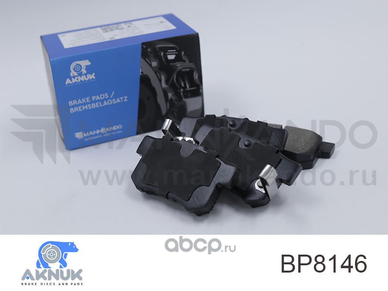 AKNUK BP8146 Колодки тормозные дисковые задние HONDA CR-V I (RD) 2.0 16V 4WD AKNUK