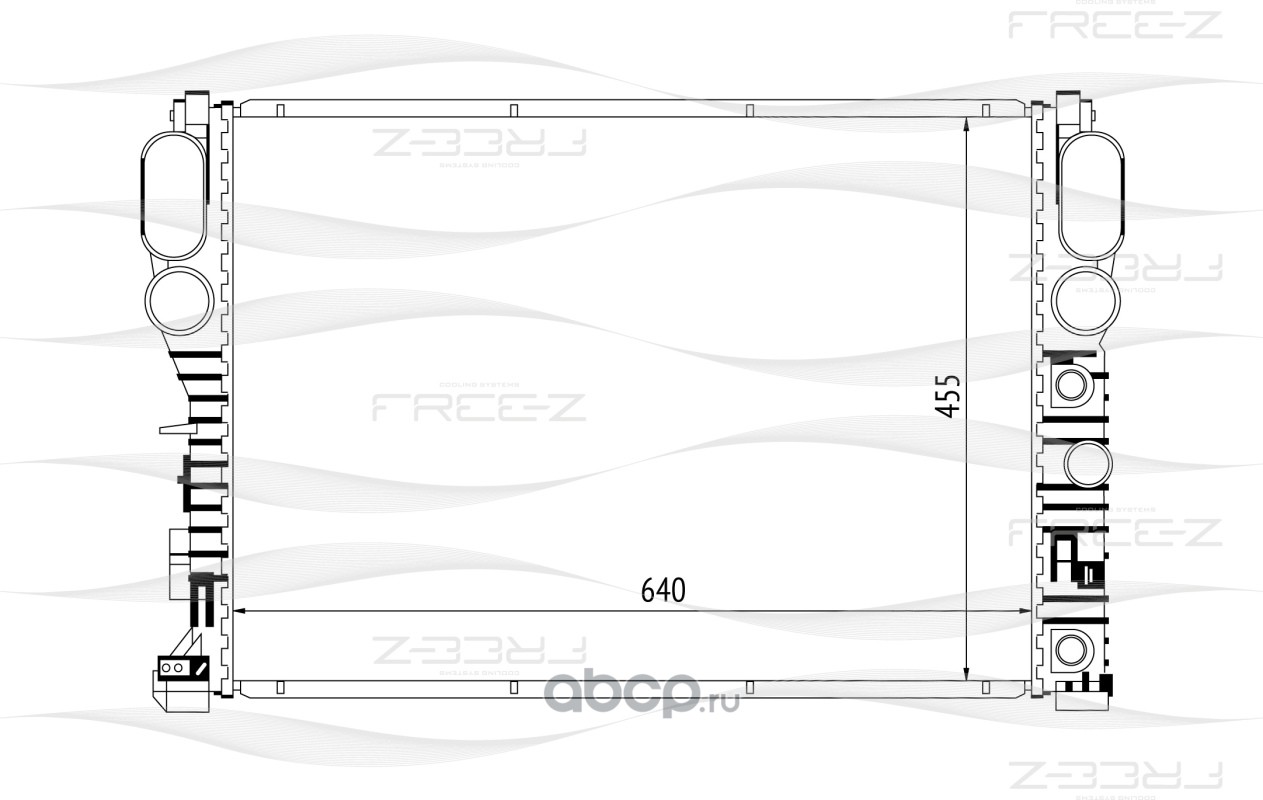 FREE-Z KK0155 Радиатор охлаждения