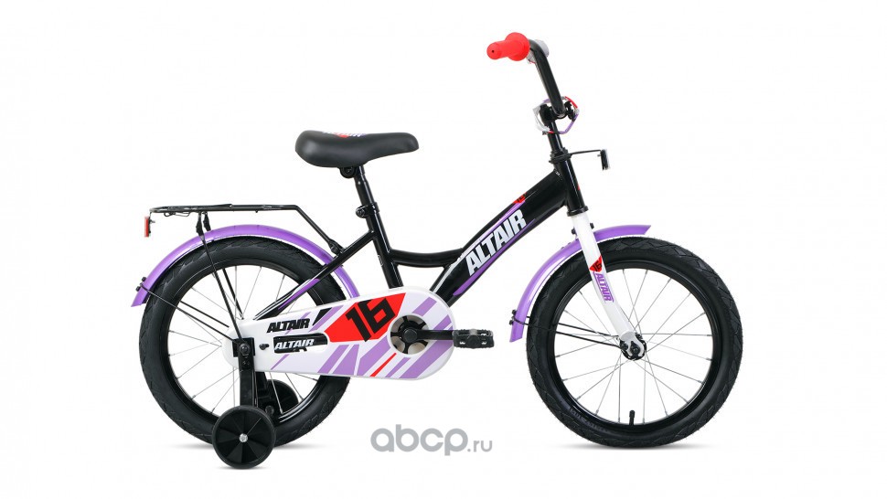 Велосипед ALTAIR KIDS 16 (16 1 ск.) 2020-2021, черныйбелый 1BKT1K1C1002