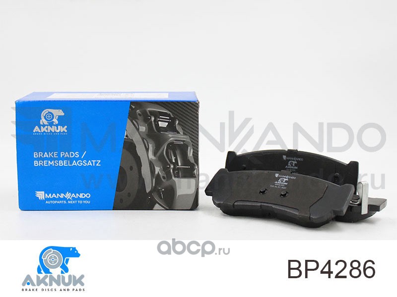 AKNUK BP4286 Колодки тормозные дисковые задние SANTA FE II (CM) 2.2 CRDi AKNUK