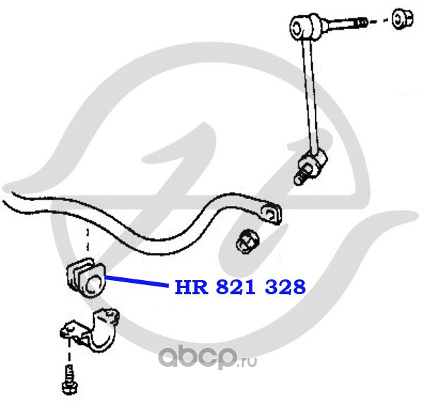 Hanse HR821328 Втулка стабилизатора передней подвески, внутренняя