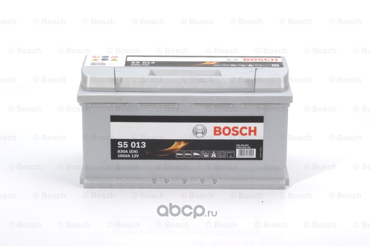 Bosch 0092S50130 Аккумулятор Silver Plus 100 А/ч обратная R+ 353x175x190 EN830 А