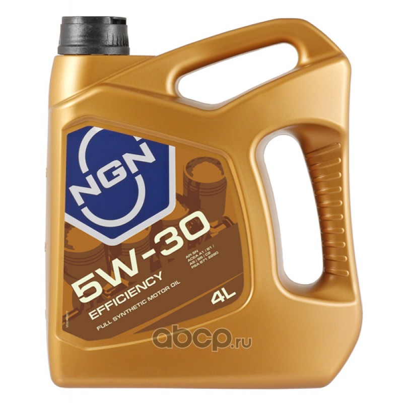 NGN V172085348 Масло моторное EFFICIENCY 5W-30 синтетическое 4 л