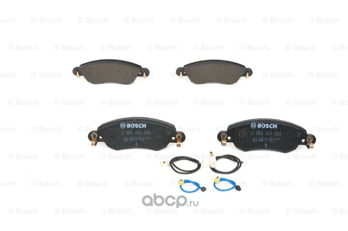 Bosch 0986424598 Комплект тормозных колодок, дисковый тормоз