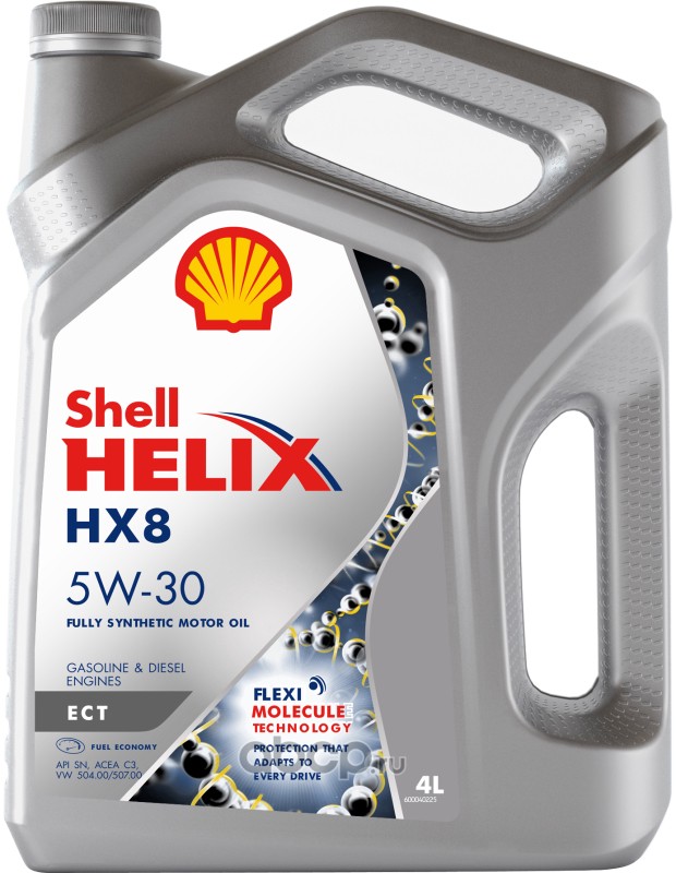 Shell 550048035 Масло моторное Helix HX8 ECT 5W-30 синтетическое 4 л