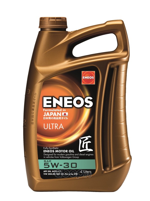 ENEOS EU0025301N Масло моторное синт. Ultra SN 5W-30 (4л)