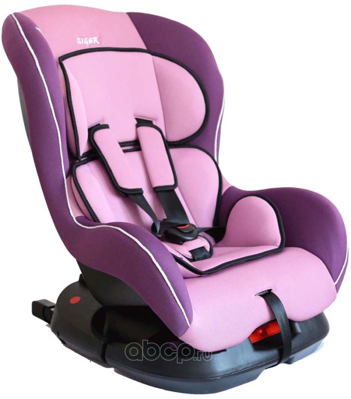 Детское автомобильное кресло SIGER Наутилус ISOFIX фиолетовый, 0-4 лет, 0-18 кг, группа 0+1