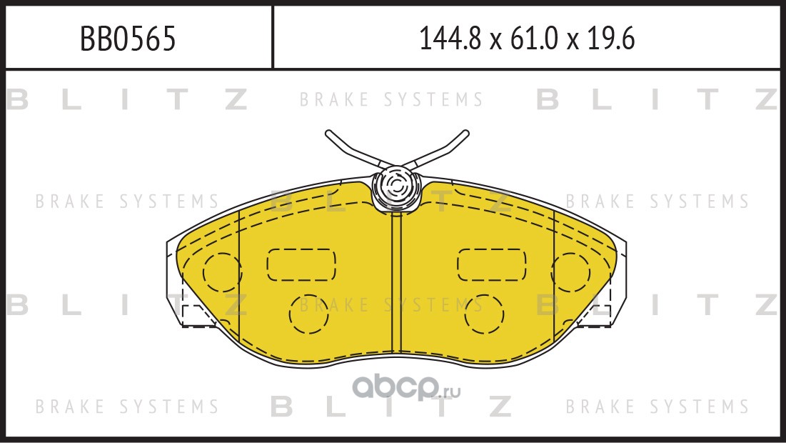 Blitz BB0565 Колодки тормозные дисковые передние