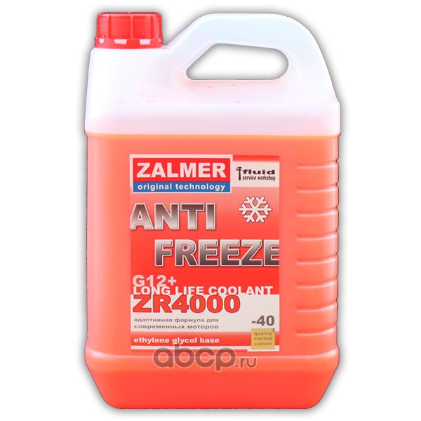ZALMER ZR40R005 Antifreeze ZR4000  LLC G12+ (красный)  5л