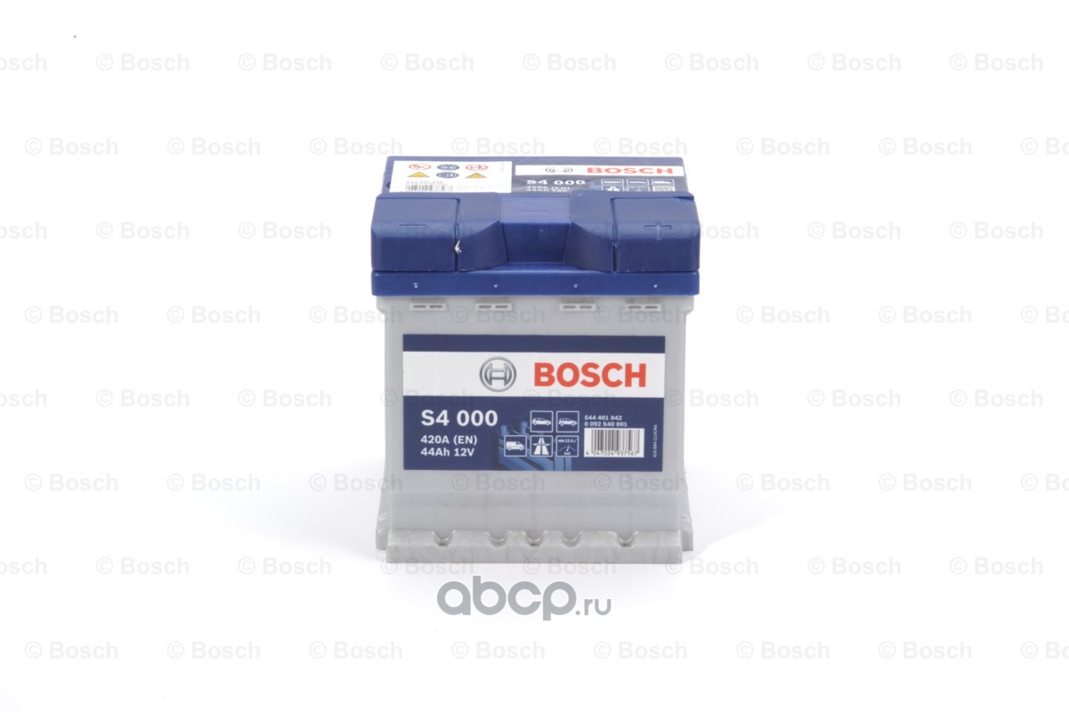 Bosch 0092S40001 Батарея аккумуляторная 44А/ч 420А 12В обратная поляр. стандартные клеммы