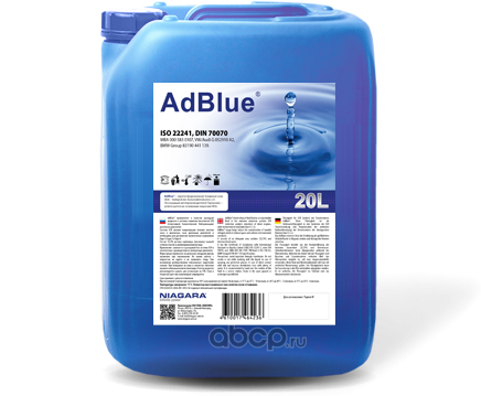 Водный раствор мочевины Ниагара AdBlue (технология SCR) 20л (ам Евро 4,5,6) 4008000013