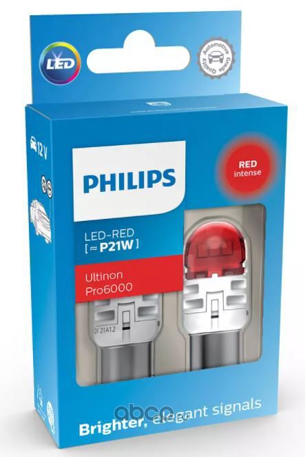 Philips 11498RU60X2 P21W LED red 11498 RU60 12V              X2