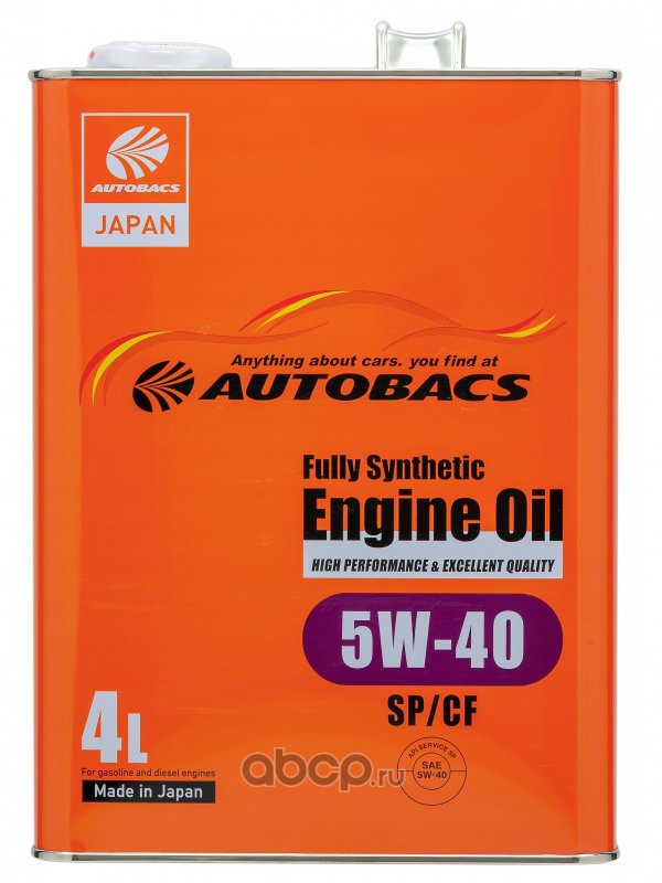 AUTOBACS A00032242 Моторное масло Синтетическое 5W-40 4л