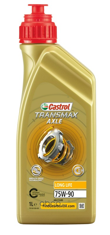 Castrol 15D6EE Масло трансмиссионное CASTROL Transmax Axle Long Life 75W90 1 л