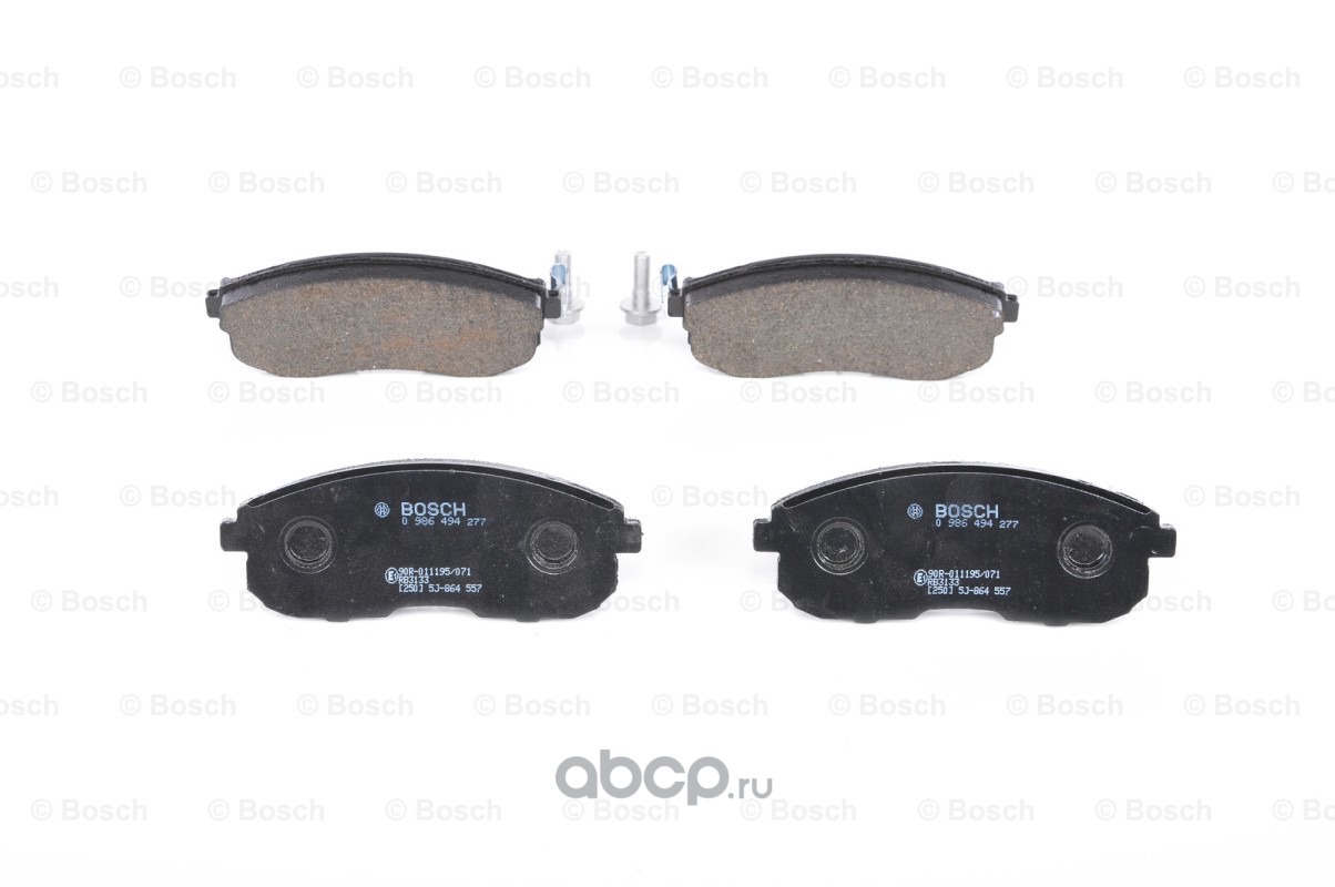 Bosch 0986494277 Комплект тормозных колодок, дисковый тормоз